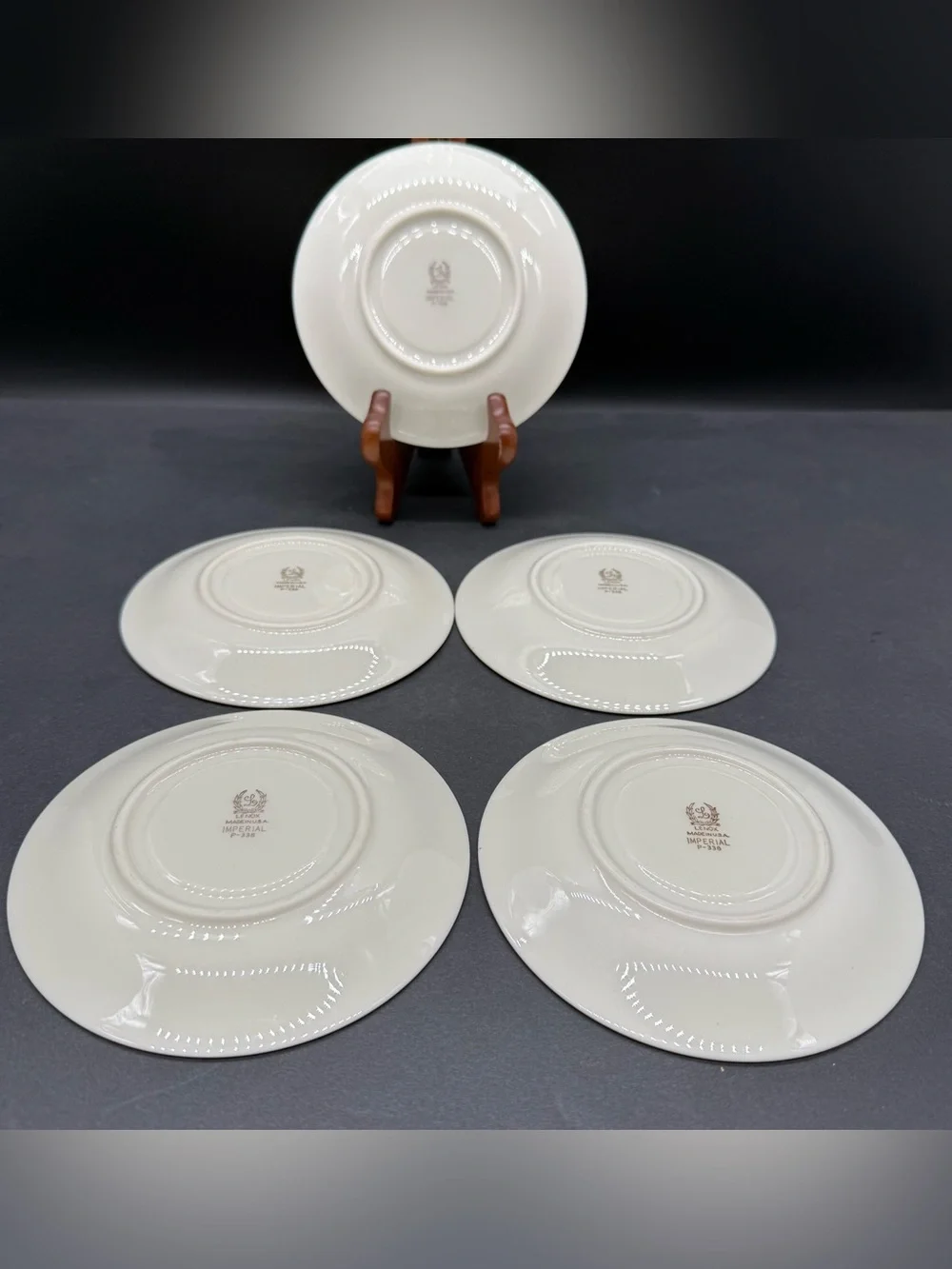 Lenox Imperial China Ivory Gold USA Saucer 5 3/4